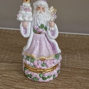 Dillards‎ Trimmimgs VICTORIAN SANTA HINGED BOX